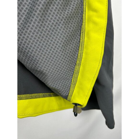 Salomon Advanced Skin Shield Men's XXL Yellow & Gray Full-Zip Jacket Reflective - Picture 14 of 16